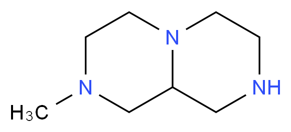 2-methyl-octahydro-1H-pyrazino[1,2-a]piperazine_分子结构_CAS_63285-62-1