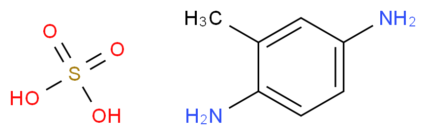 2,5-二氨基甲苯硫酸盐_分子结构_CAS_615-50-9)