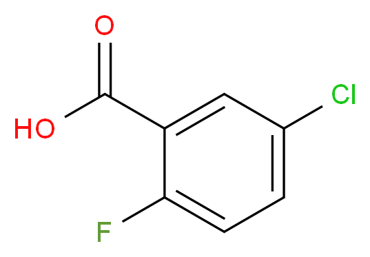 5-chloro-2-fluorobenzoic acid_分子结构_CAS_394-30-9