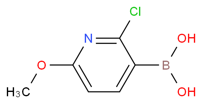 (2-chloro-6-methoxypyridin-3-yl)boronic acid_分子结构_CAS_1072946-25-8