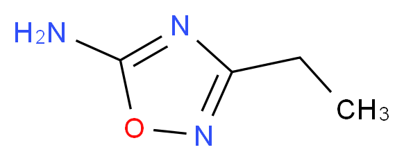 3-ethyl-1,2,4-oxadiazol-5-amine_分子结构_CAS_3663-40-9