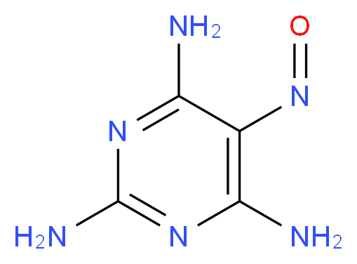 5-Nitroso-2,4,6-triaminopyrimidine_分子结构_CAS_1006-23-1)