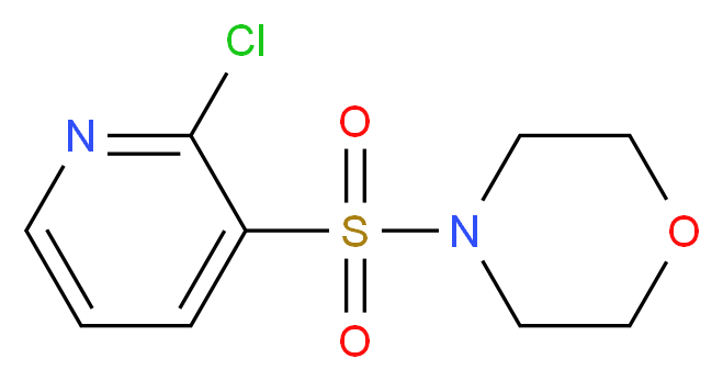 4-[(2-chloropyridin-3-yl)sulfonyl]morpholine_分子结构_CAS_60597-72-0
