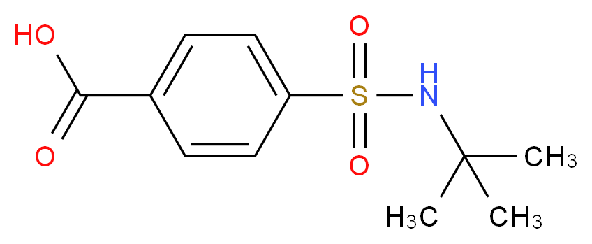 4-(tert-butylsulfamoyl)benzoic acid_分子结构_CAS_99987-05-0