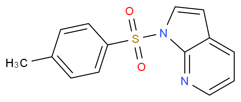 1-(4-methylbenzenesulfonyl)-1H-pyrrolo[2,3-b]pyridine_分子结构_CAS_348640-02-8