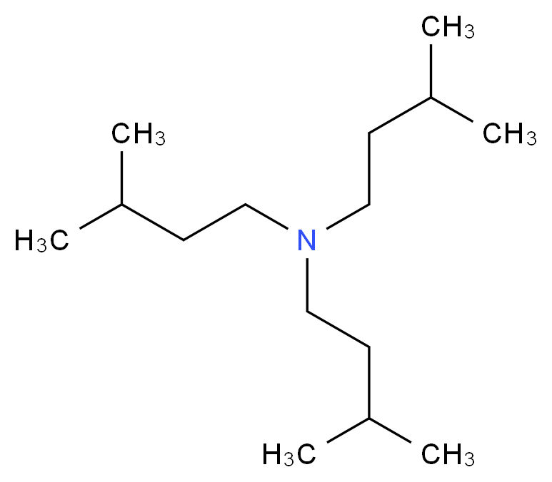 tris(3-methylbutyl)amine_分子结构_CAS_645-41-0