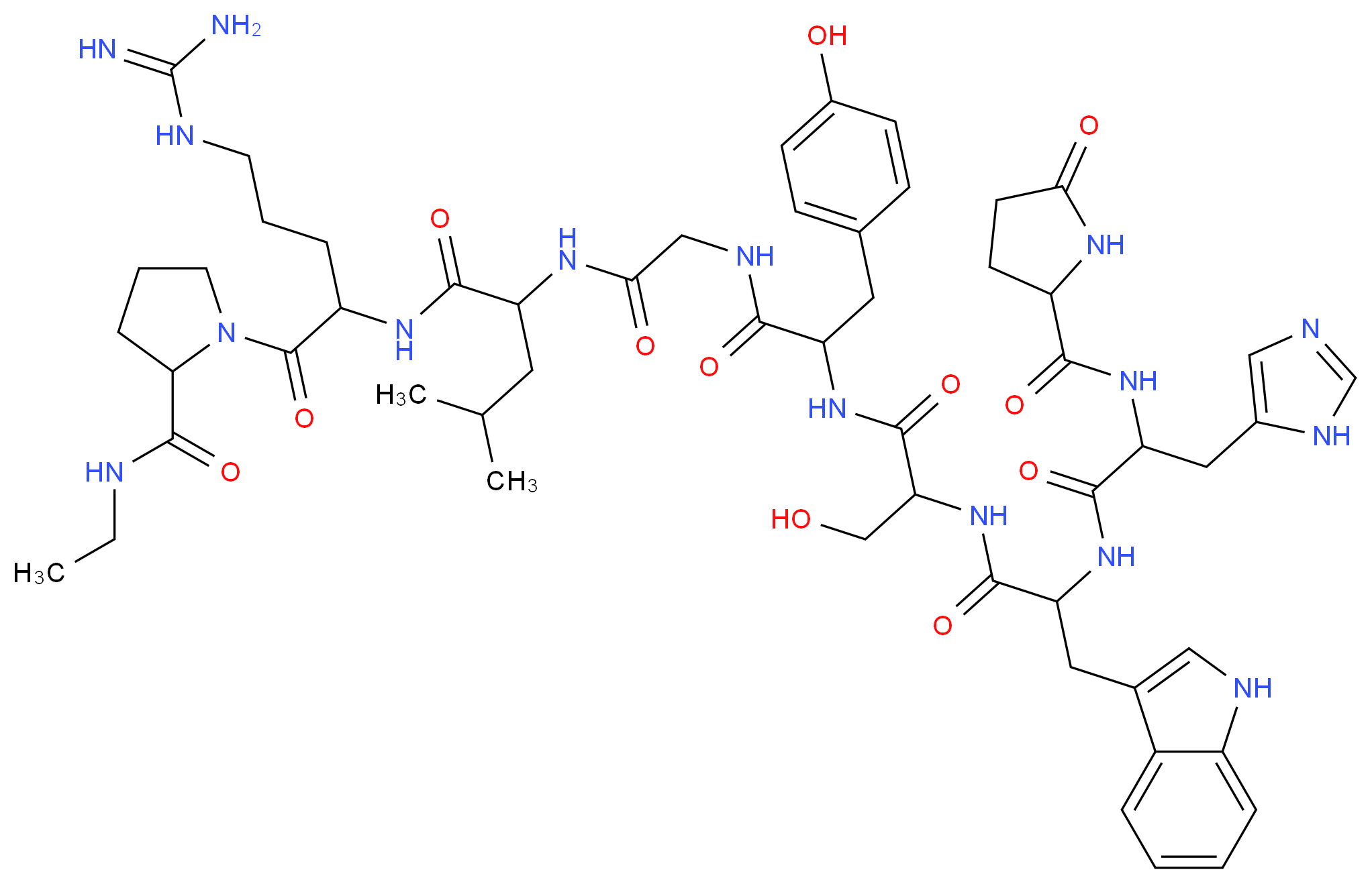 [Des-Gly<sup>10</sup>]-LH-RH Ethylamide_分子结构_CAS_38234-21-8)