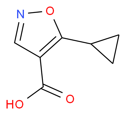 5-环丙基异噁唑-4-羧酸_分子结构_CAS_124845-04-1)