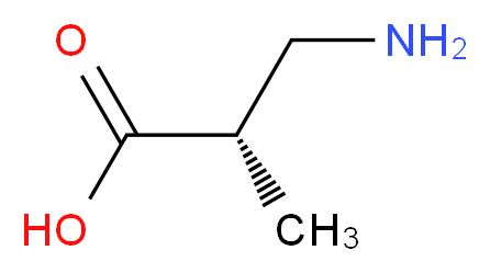 (2S)-3-amino-2-methylpropanoic acid_分子结构_CAS_4249-19-8