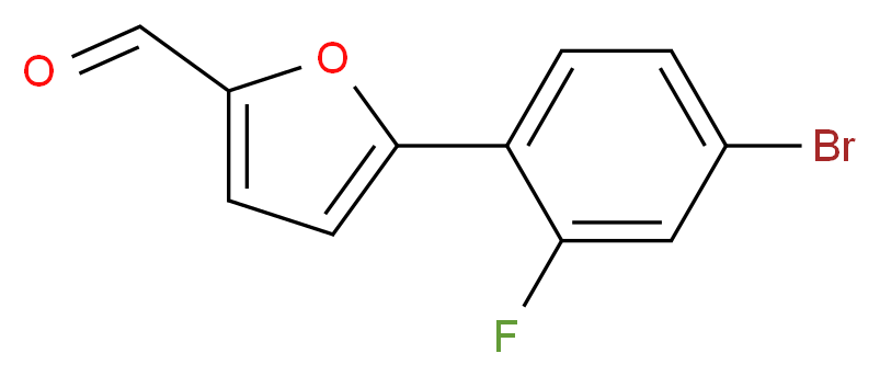 5-(4-bromo-2-fluorophenyl)-2-furaldehyde_分子结构_CAS_444284-83-7)