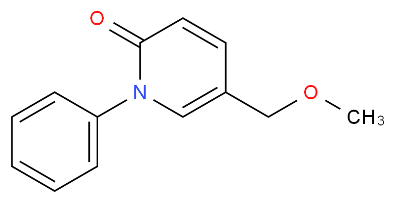 5-Hydroxymethyl-N-phenyl-2-1H-pyridone, Methyl Ether_分子结构_CAS_914918-69-7)