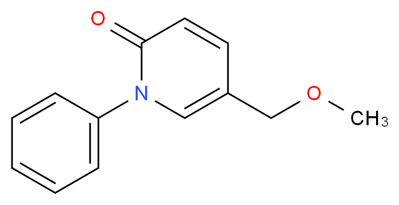 5-(methoxymethyl)-1-phenyl-1,2-dihydropyridin-2-one_分子结构_CAS_914918-69-7