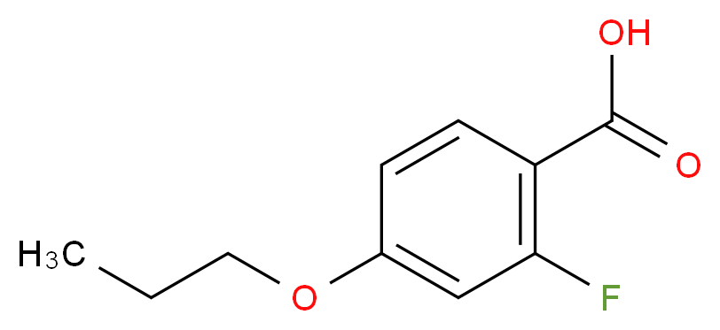 2-Fluoro-4-propoxybenzoic acid 97%_分子结构_CAS_)