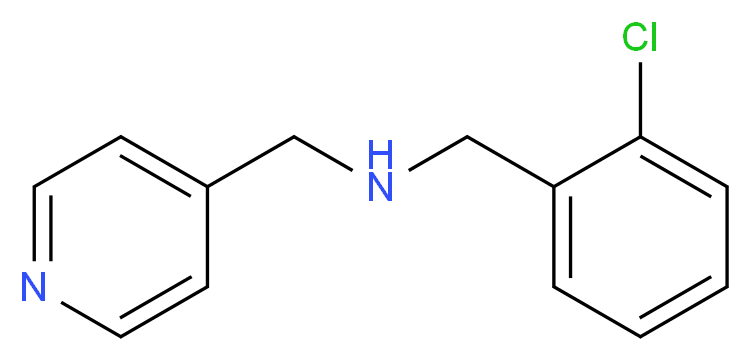 (2-Chloro-benzyl)-pyridin-4-ylmethyl-amine_分子结构_CAS_)