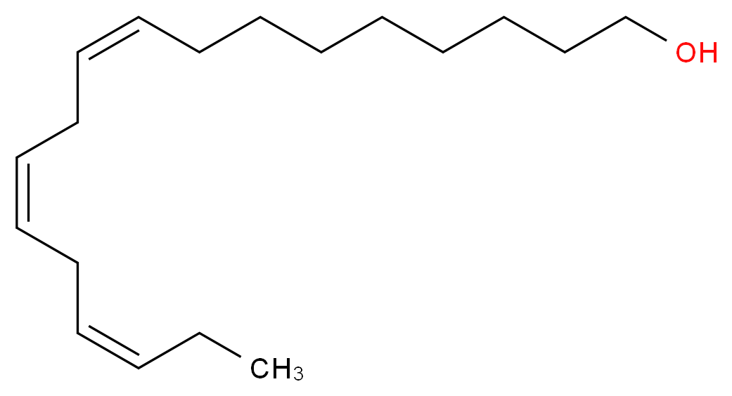 Linolenyl alcohol_分子结构_CAS_506-44-5)