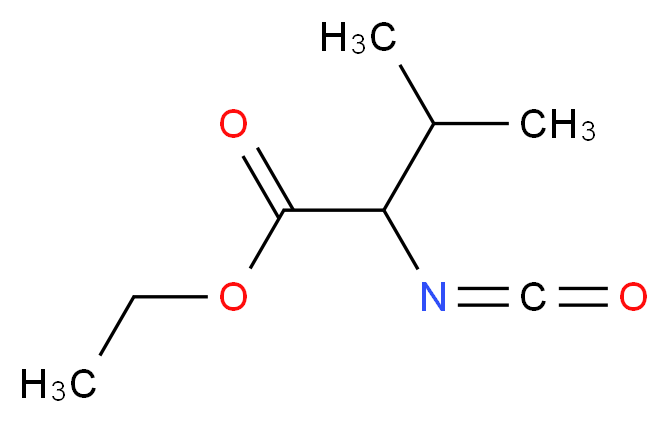 ethyl 2-isocyanato-3-methylbutanoate_分子结构_CAS_5296-78-6