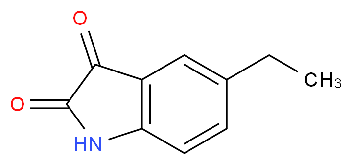 5-Ethyl-1H-indole-2,3-dione_分子结构_CAS_)