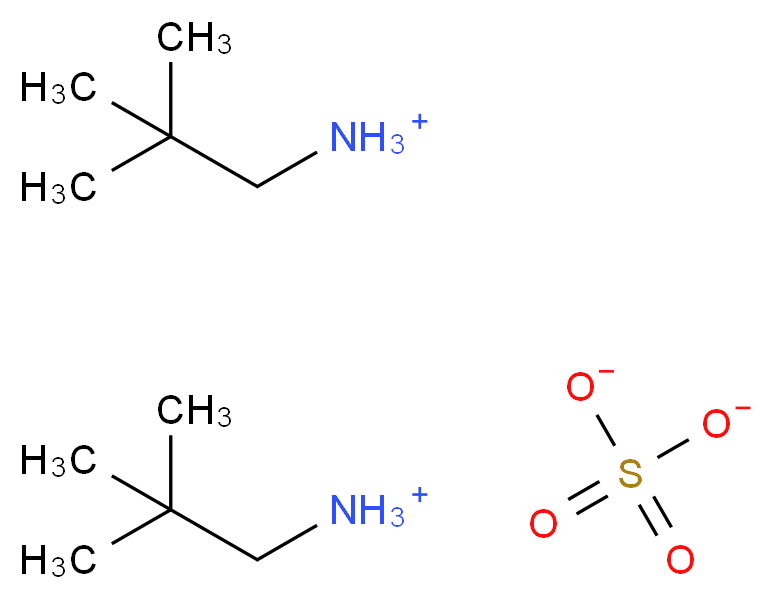 bis(2,2-dimethylpropan-1-aminium) sulfate_分子结构_CAS_68306-49-0