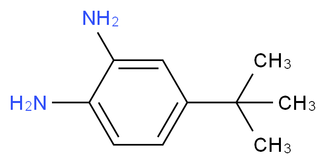4-tert-butylbenzene-1,2-diamine_分子结构_CAS_68176-57-8