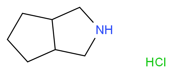 Octahydrocyclopenta[c]pyrrole hydrochloride_分子结构_CAS_)