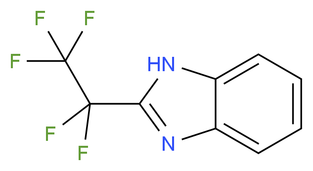 2-(pentafluoroethyl)-1H-1,3-benzodiazole_分子结构_CAS_383-08-4