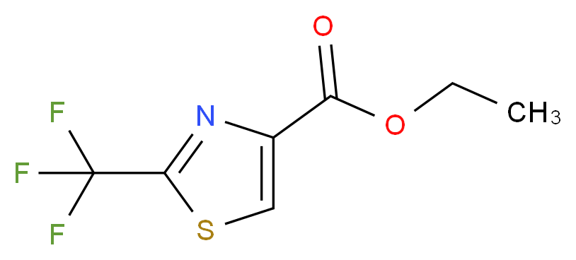 ethyl 2-(trifluoromethyl)-1,3-thiazole-4-carboxylate_分子结构_CAS_133046-46-5