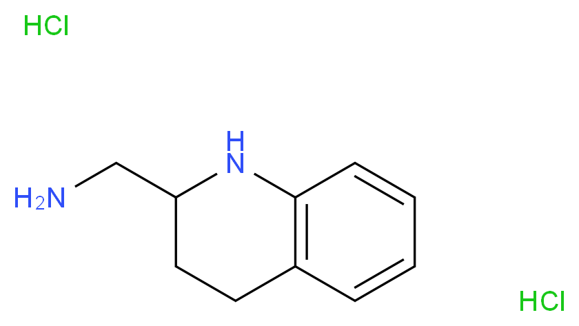 1,2,3,4-tetrahydroquinolin-2-ylmethanamine dihydrochloride_分子结构_CAS_)