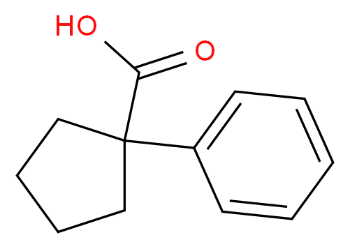 1-Phenylcyclopentanecarboxylic acid_分子结构_CAS_77-55-4)