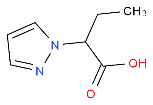 2-(1H-pyrazol-1-yl)butanoic acid_分子结构_CAS_923526-87-8