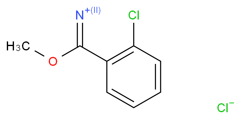 [(2-chlorophenyl)(methoxy)methylidene]azanylium chloride_分子结构_CAS_1196153-94-2