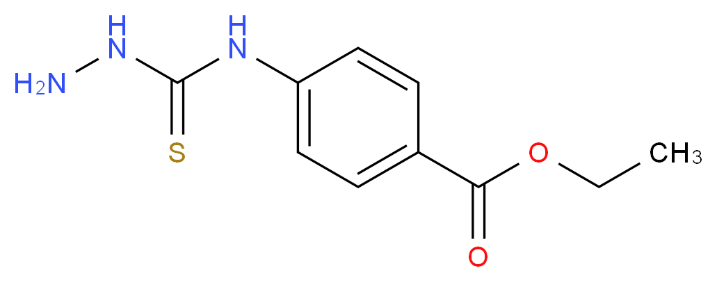 ethyl 4-[(aminocarbamothioyl)amino]benzoate_分子结构_CAS_70619-50-0