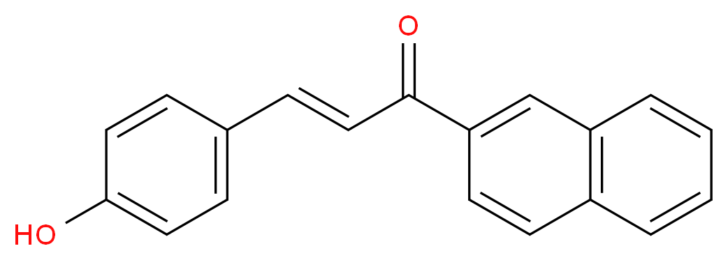 2-[3-(4-Hydroxyphenyl)acryloyl]naphthalene_分子结构_CAS_57221-63-3)