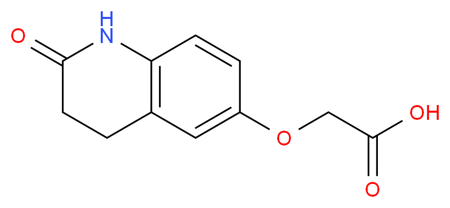 2-[(2-oxo-1,2,3,4-tetrahydroquinolin-6-yl)oxy]acetic acid_分子结构_CAS_58898-54-7