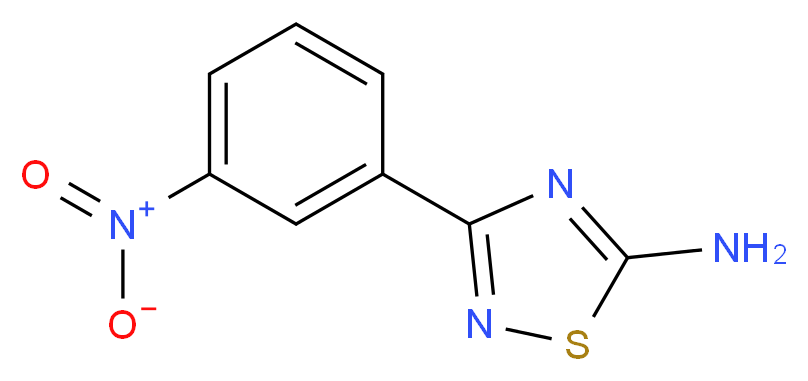 5-Amino-3-(3-nitrophenyl)-1,2,4-thiadiazole_分子结构_CAS_)