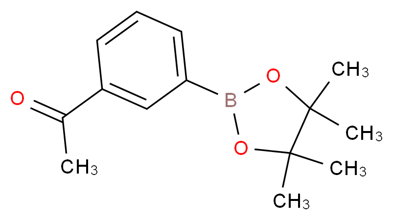 1-[3-(4,4,5,5-TETRAMETHYL-1,3,2-DIOXABOROLAN-2-YL)PHENYL]ETHANONE_分子结构_CAS_214360-49-3)