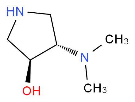 trans-4-(dimethylamino)-3-pyrrolidinol_分子结构_CAS_960289-61-6)