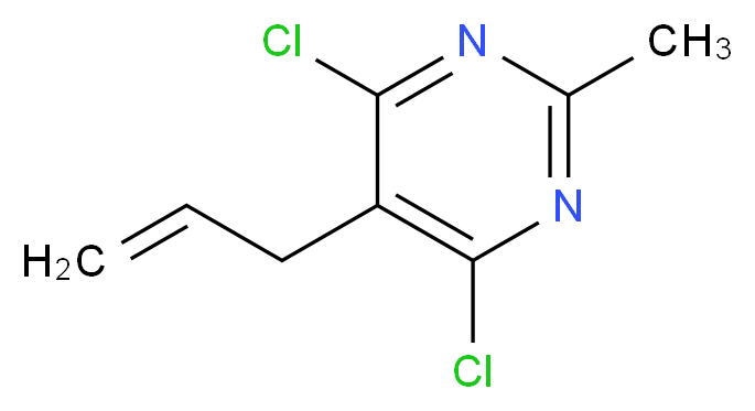4,6-dichloro-2-methyl-5-(prop-2-en-1-yl)pyrimidine_分子结构_CAS_85826-33-1