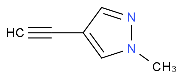 4-ethynyl-1-methyl-1H-pyrazole_分子结构_CAS_39806-89-8