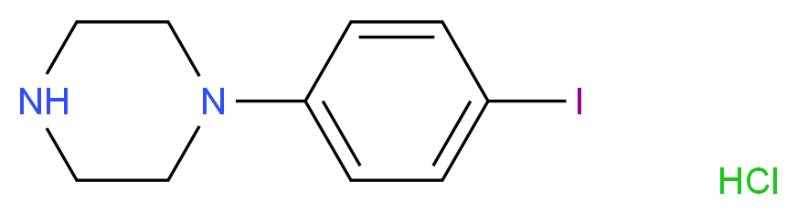 1-(4-iodophenyl)piperazine hydrochloride_分子结构_CAS_624726-35-8