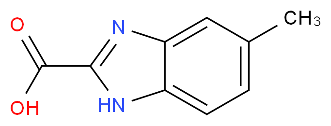5-methyl-1H-1,3-benzodiazole-2-carboxylic acid_分子结构_CAS_99459-47-9