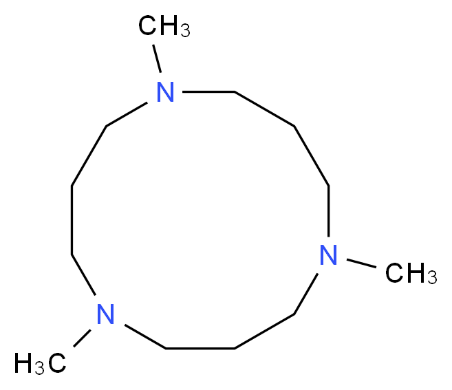 1,5,9-trimethyl-1,5,9-triazacyclododecane_分子结构_CAS_133256-59-4