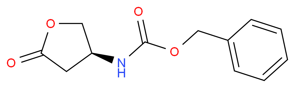 (S)-5-氧代四氢呋喃-3-氨基甲酸苄酯_分子结构_CAS_87219-29-2)
