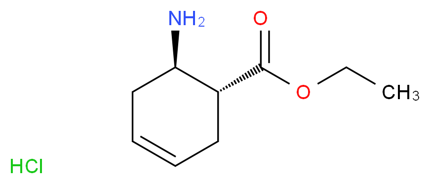 rel-ethyl (1R,6R)-6-aminocyclohex-3-ene-1-carboxylate hydrochloride_分子结构_CAS_142547-16-8