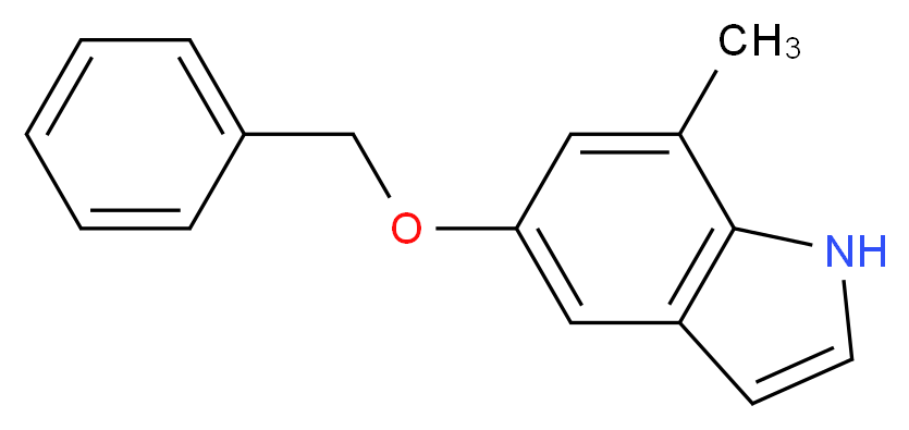 5-(Benzyloxy)-7-methyl-1H-indole_分子结构_CAS_4792-65-8)