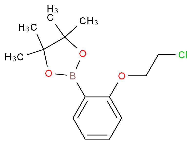 2-(2-(2-Chloroethoxy)phenyl)-4,4,5,5-tetramethyl-1,3,2-dioxaborolane_分子结构_CAS_1256359-02-0)