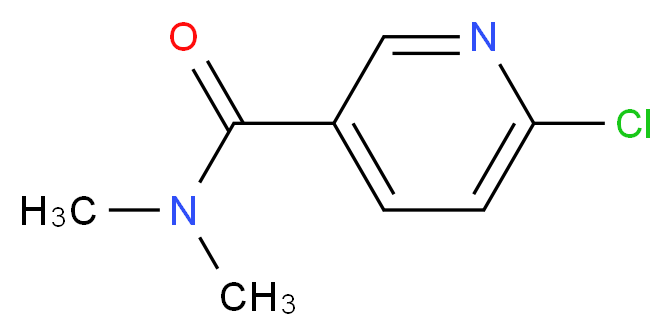 6-chloro-N,N-dimethylpyridine-3-carboxamide_分子结构_CAS_)