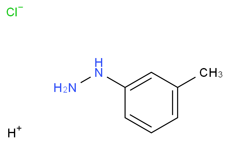 hydrogen (3-methylphenyl)hydrazine chloride_分子结构_CAS_637-04-7