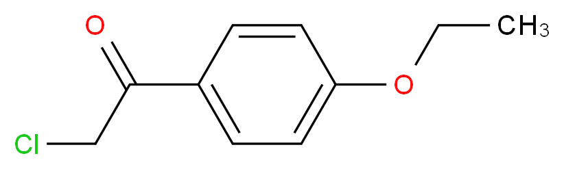 2-chloro-1-(4-ethoxyphenyl)ethan-1-one_分子结构_CAS_64953-82-8