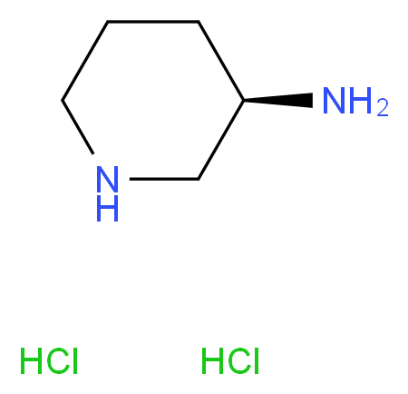 (3R)-piperidin-3-amine dihydrochloride_分子结构_CAS_138060-07-8