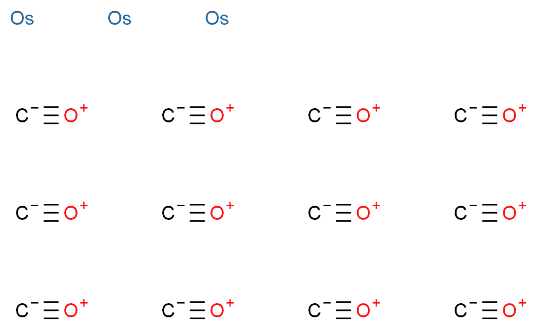 dodecakis(methanidylidyneoxidanium) triosmium_分子结构_CAS_15696-40-9